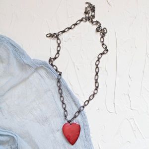 American Eagle heart necklace